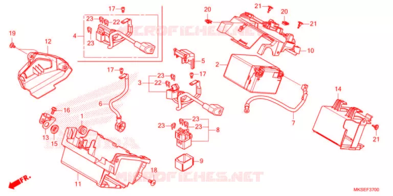 BATTERIE Honda MOTO 1100 AFRICA-TWIN 2021  CRF1100AM