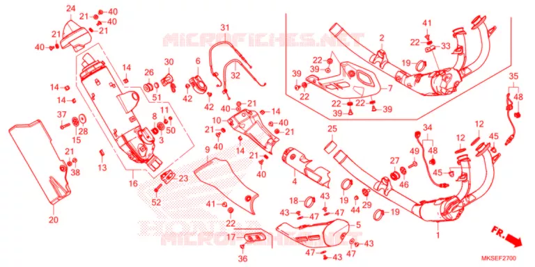 SILENCIEUX D'ECHAPPEMENT Honda MOTO 1100 AFRICA-TWIN 2021  CRF1100DM