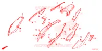 COUVERCLE LATERAL (1) pour Honda AFRICA TWIN 1100 DCT 2021