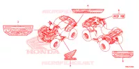 AUTOCOLLANTS pour Honda FOURTRAX 520 FOREMAN RUBICON 4X4 AT DCT EPS DELUXE 2021