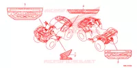 AUTOCOLLANTS pour Honda FOURTRAX 520 FOREMAN RUBICON 4X4 EPS 2021