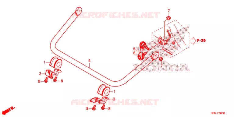 BARRE ANTI ROULIS Honda ATV 520 FOURTRAX 2021  TRX520FM6M