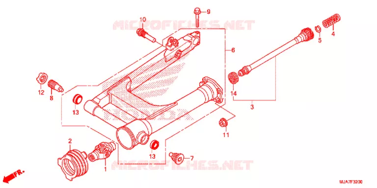 BRAS OSCILLANT Honda MOTO 750 SHADOW 2020  VT750CSL