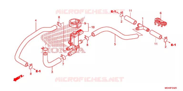 VALVE DE COMMANDE D'INJECTION D'AIR Honda MOTO 1200 CROSSTOURER 2012  VFR1200XDC