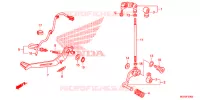 PEDALE pour Honda CROSSTOURER 1200 NOIR 2013