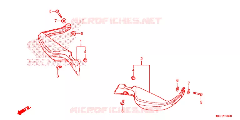 PROTEGES MAINS Honda MOTO 1200 CROSSTOURER 2015  VFR1200XF