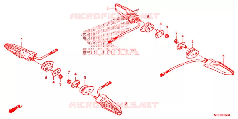 CLIGNOTANT Honda MOTO 1200 CROSSTOURER 2012  VFR1200XC