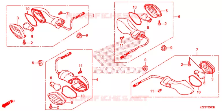 CLIGNOTANT Honda MOTO 250 CRF 2013  CRF250LD