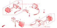CLIGNOTANT (2) pour Honda XR 600 R 1995