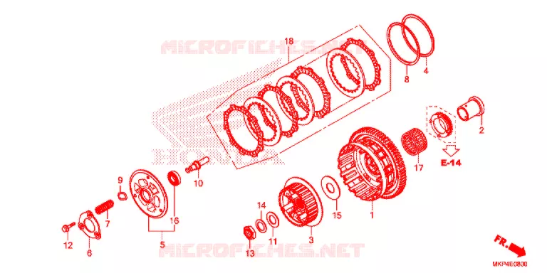 EMBRAYAGE Honda MOTO 500 CB 2021  CB500XAM