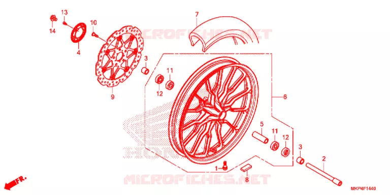 ROUE AVANT Honda MOTO 500 CB 2021  CB500XAM