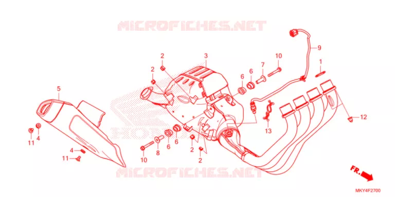 SILENCIEUX D'ECHAPPEMENT Honda MOTO 650 CB 2021  CB650RAM