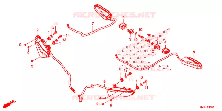 CLIGNOTANT Honda MOTO 1000 CBR 2021  CBR1000SPM