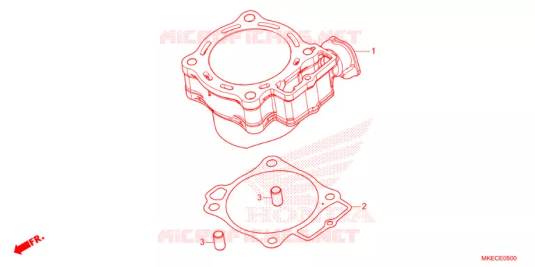 CYLINDRE Honda MOTO 450 CRF 2021  CRF450RM