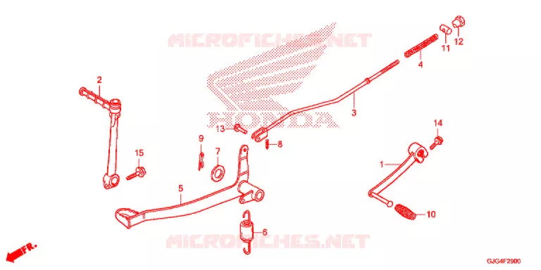 PEDALE DE FREIN - KICK Honda MOTO 50 CRF 2021  CRF50FM