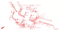 GUIDON   TE DE FOURCHE pour Honda GL 1800 GOLD WING 2021