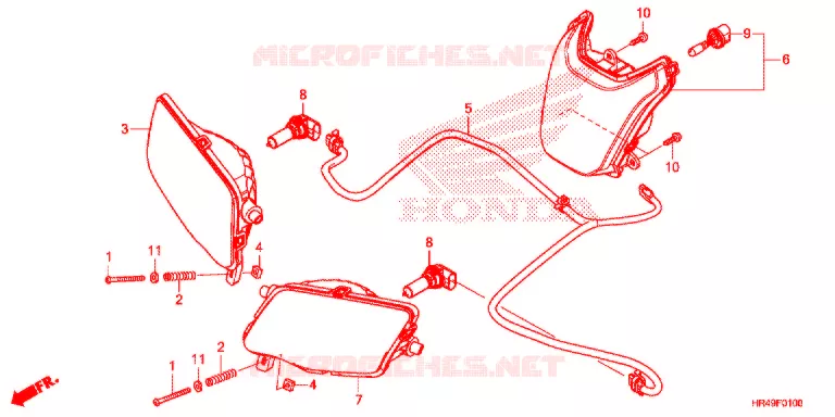 PHARE Honda ATV 520 FOURTRAX 2021  TRX520FM1M