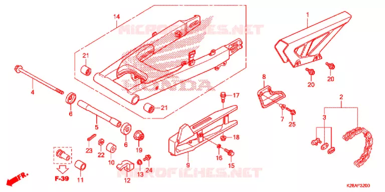 BRAS OSCILLANT Honda MOTO 125 CRF 2021  CRF125FM