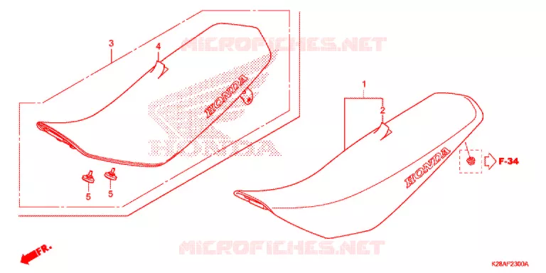 SELLE Honda MOTO 125 CRF 2021  CRF125FM