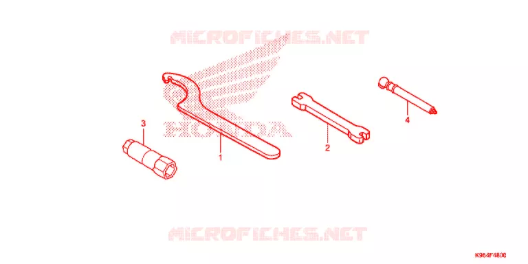 OUTIL Honda MOTO 250 CRF 2021  CRF250RM