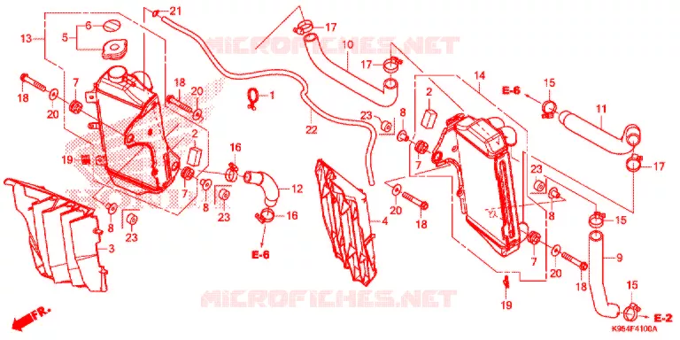 RADIATEUR Honda MOTO 250 CRF 2021  CRF250RM