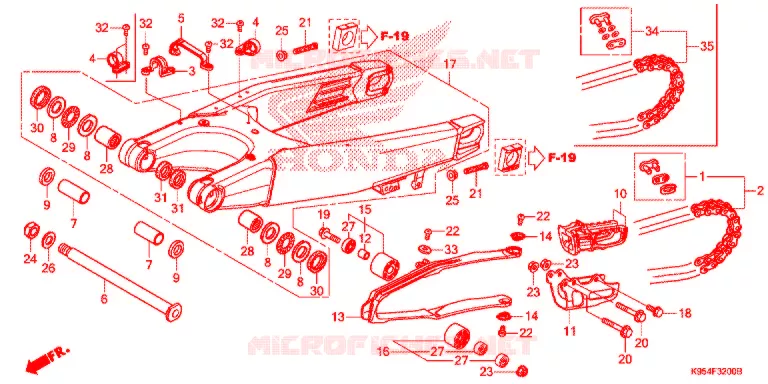 BRAS OSCILLANT Honda MOTO 250 CRF 2021  CRF250RXM