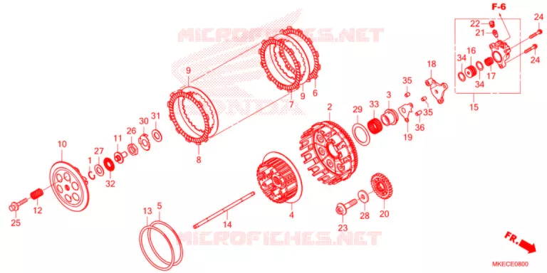 EMBRAYAGE Honda MOTO 450 CRF 2021  CRF450RM
