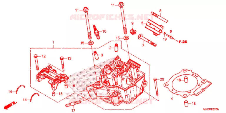 CULASSE Honda MOTO 450 CRF 2021  CRF450XM
