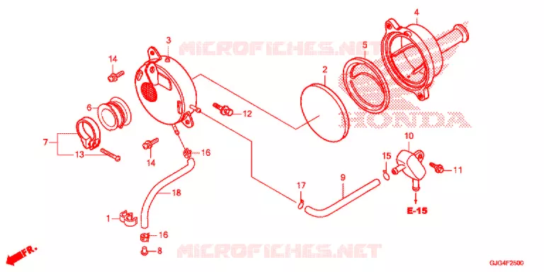 FILTRE A AIR Honda MOTO 50 CRF 2021  CRF50FM