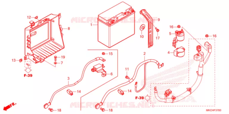 BATTERIE Honda MOTO 1800 GOLD-WING 2021  GL1800DAM