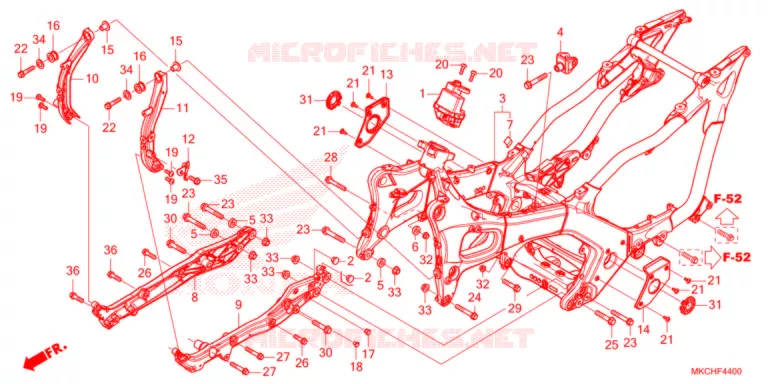 CADRE Honda MOTO 1800 GOLD-WING 2021  GL1800DM