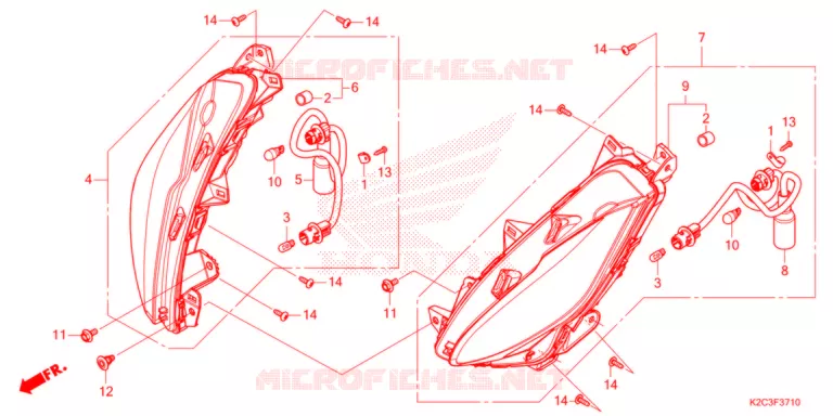 CLIGNOTANT AVANT Honda SCOOTER 110 VISION 2021  NSC110M