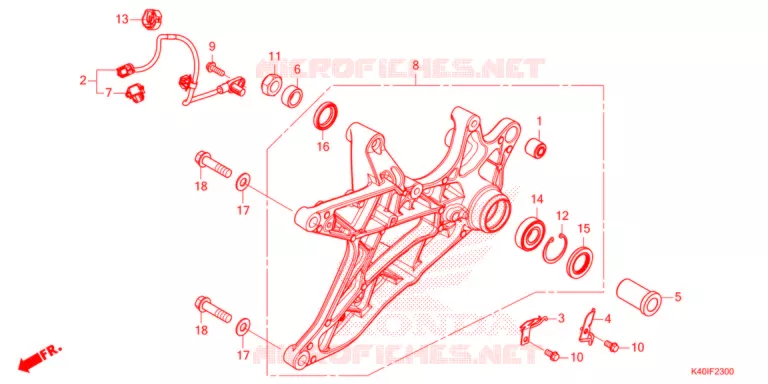 BRAS OSCILLANT Honda SCOOTER 125 FORZA 2021  NSS125ADM_T
