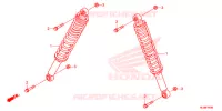 AMORTISSEUR AVANT pour Honda PIONEER 700 M2 2020
