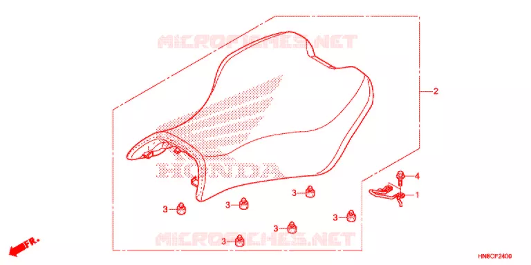 SELLE Honda ATV 680 FOURTRAX 2021  TRX680FA5M