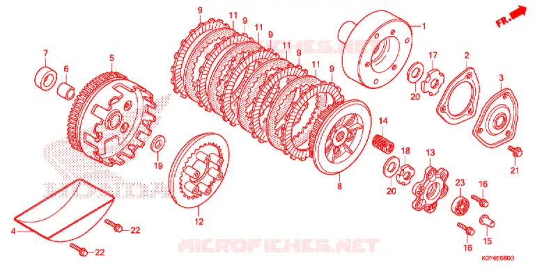 EMBRAYAGE Honda MOTO 125 MONKEY 2021  Z125MM