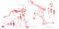 BEQUILLE pour Honda CBR 600 F3 1997