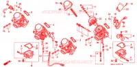 CARBURATEUR (PIECES CONSTITUTIVES) pour Honda CBR 600 1998