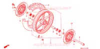 ROUE AVANT pour Honda CBR 600 34HP 1998