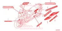 AUTOCOLLANTS pour Honda ZOOMER 110 X 2013