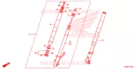 FOURCHE pour Honda ZOOMER 110 X 2013