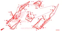 COUVERCLES LATERAUX   ARRIERES pour Honda CBR 150 R REPSOL 2018