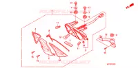 FEUX COMBINES ARRIERE (2) pour Honda XRM 125 SPOKED WHEELS, REAR BRAKE DISK 2012