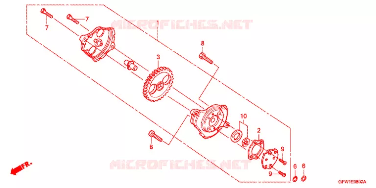 POMPE A HUILE Honda MOTO 80 CRF 2009  CRF80F9