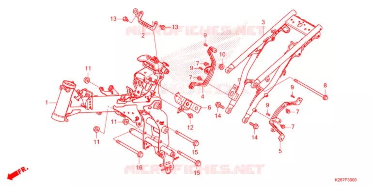 CADRE Honda MOTO 125 MSX 2022  MSX125AM