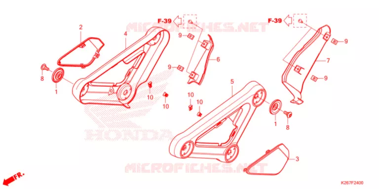 COUVERCLES LATERAUX Honda MOTO 125 MSX 2021  MSX125AM