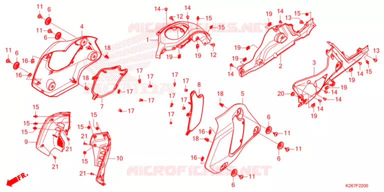 OUIES DE RADIATEUR Honda MOTO 125 MSX 2021  MSX125M