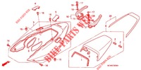 CARENAGES ARRIERE pour Honda VFR 800 VTEC ABS BLANCHE 2011