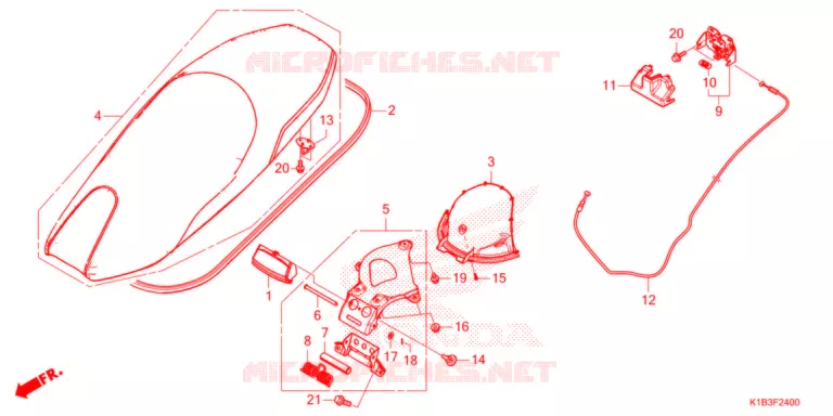 SELLE Honda SCOOTER 350 FORZA 2021  NSS350AM