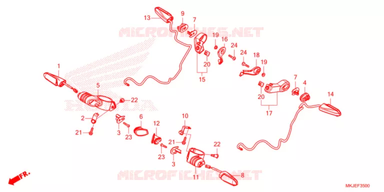 CLIGNOTANT Honda MOTO 1000 CB 2021  CB1000RAM_BE